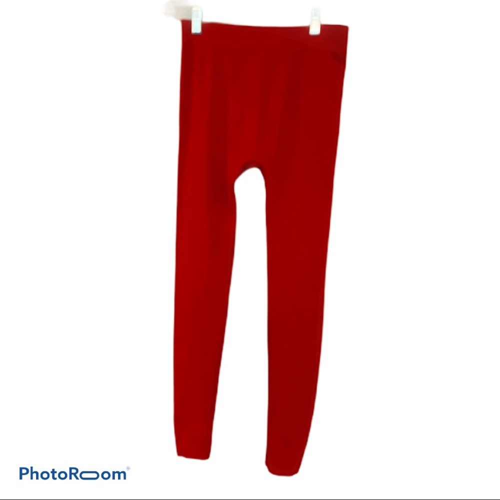 Super Soft Stretchy Red Leggings (S)